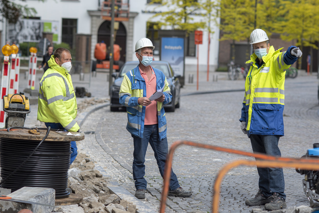 Werknemers van Fluvius tijdens in Covid-19-tijden